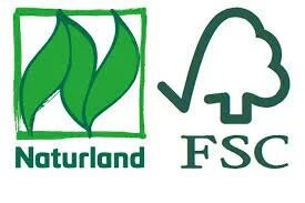 Naturland- und FSC-Siegel